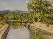 Theodore Robinson, Canal Scene